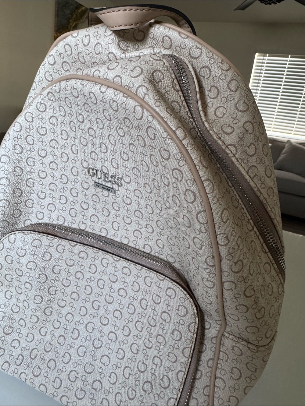 GUESS Backpack Brown / Beige - Picture 4 of 7
